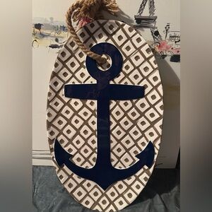 Vintage mud pie anchor plate